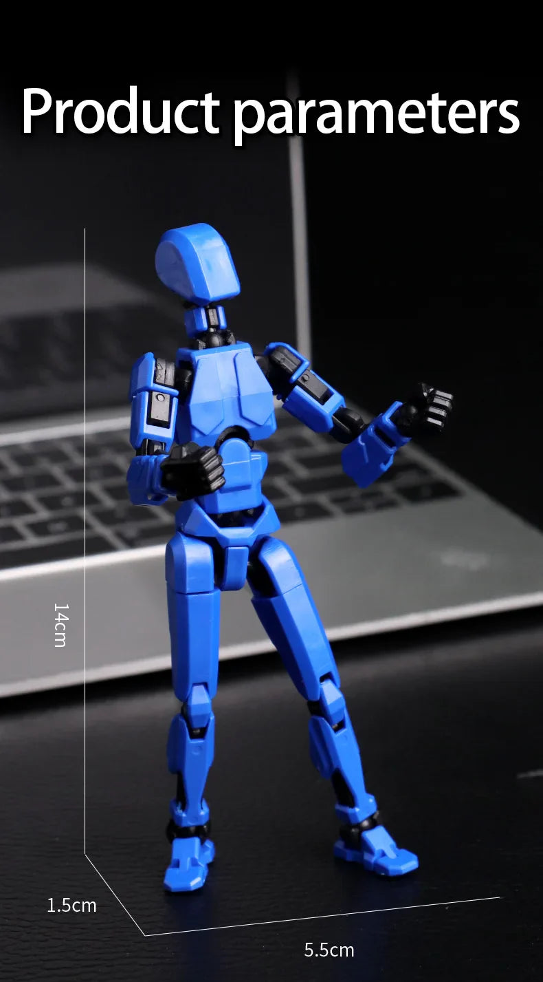 Multi-Jointed Shapeshift Robot 3D Printed Mannequin – 13 Action Figures for Kids & Adults, Parent-Child Games & Gifts