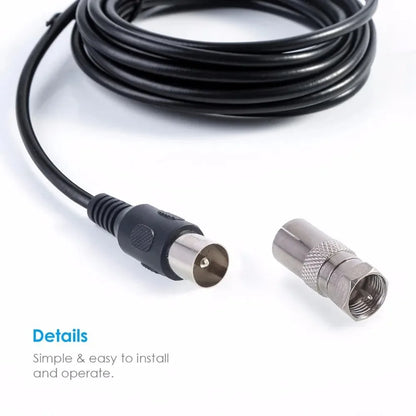 Digital TV Antenna Receiver - Indoor & Outdoor HD Terrestrial Wave HDTV Antenna for Clear Channel Reception