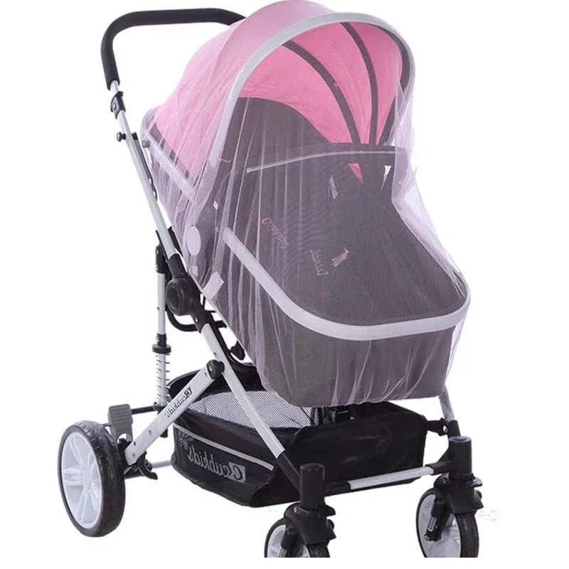 Baby Stroller Mosquito Net - Summer Insect Protection Mesh Cover for Infant Prams & Pushchairs