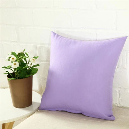 40x40cm Solid Color Cushion Cover - Sofa Backrest Pillowcase for Living Room, Home Decor & Household Comfort