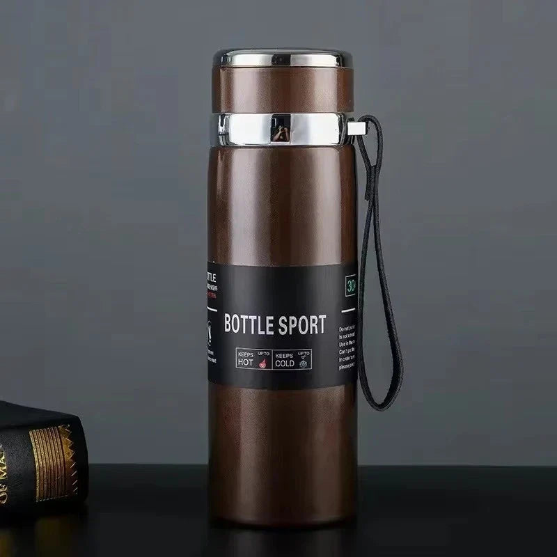 1L Stainless Steel Thermal Water Bottle – Vacuum Insulated Thermos Flask for Hot & Cold Drinks, Coffee & Tea Travel Bottle