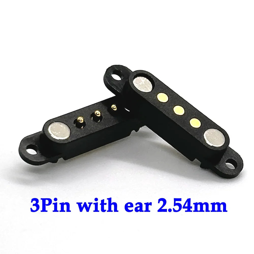 2A DC Magnetic Pogo Pin Connector Set - 2Pin 3Pin 4Pin 5Pin Spring Loaded Male Female Power Socket for Electronics Projects