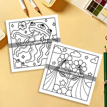 GROOVY Bold & Easy Patterns Coloring Book for Adults - Cute Drawing Book and Fun Birthday or Party Gift
