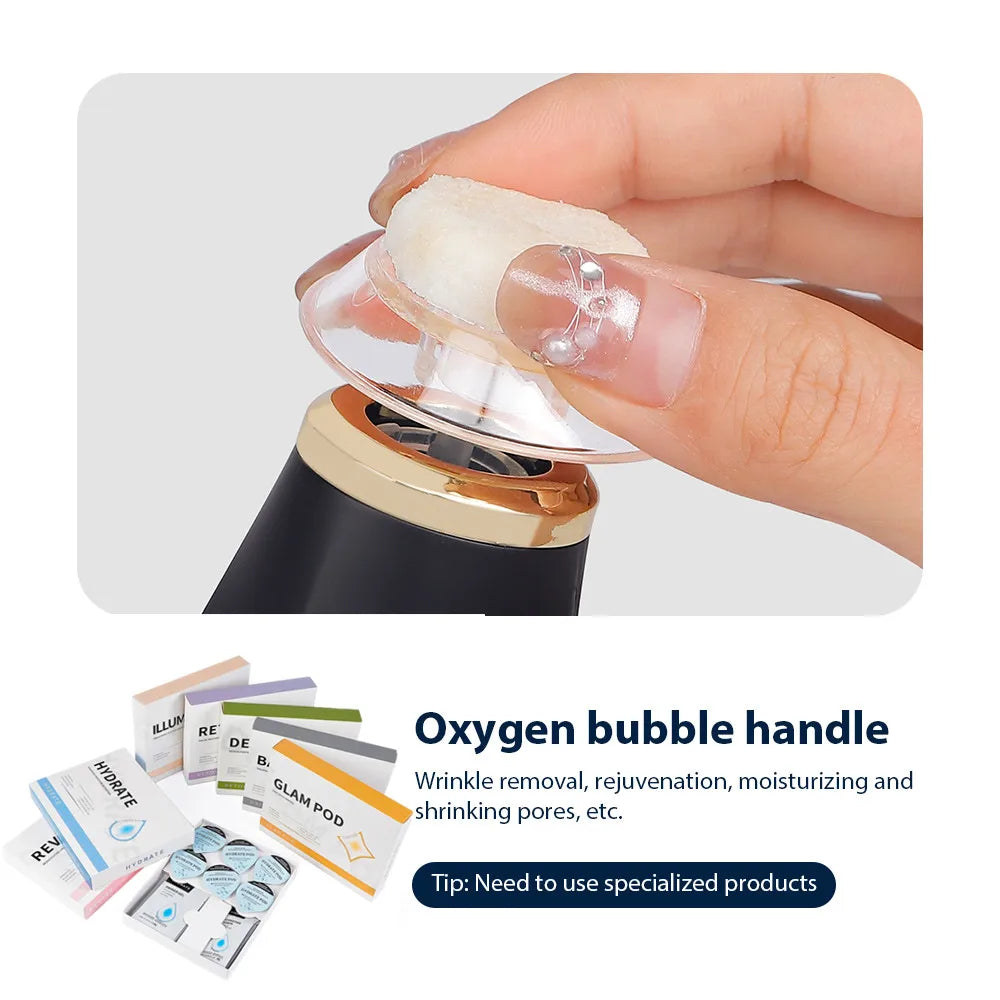 CO2 Glam Pod for Bubble Facial – Aqua Facial Skincare Pods with CO2 Serum Gel for Spa Treatment and Revive