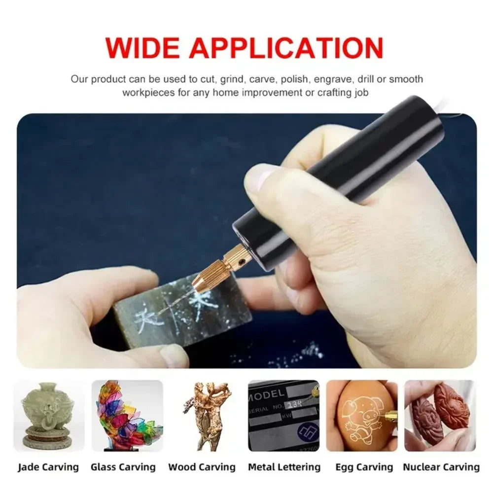 Handheld Mini USB Electric Drill Tool – DIY Engraving Pen for Epoxy Resin, Jewelry Making & Wood Craft
