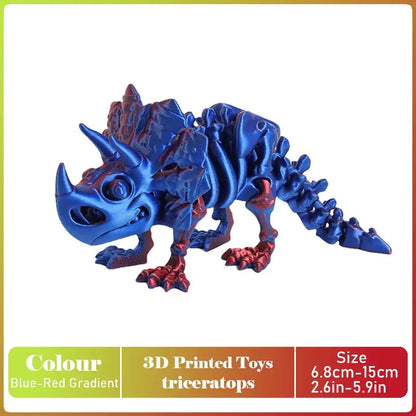 3D Printed Tyrannosaurus Rex Model - Realistic Jointed Movable Dinosaur Figure Toy & Desktop Decoration Gift