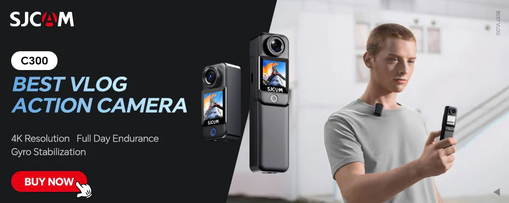 SJCAM SJ11 Active 4K Action Camera – 2.33" Touch Screen, Waterproof, 5G WiFi, Active HDR Sport Camera