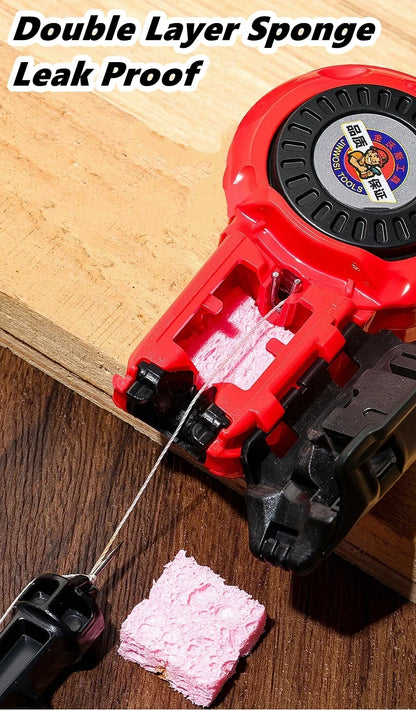 Woodworking Carpenter Scriber & Ink Marker Tool - 50M Chalk Line for Precise Woodworking Layout & Drawing