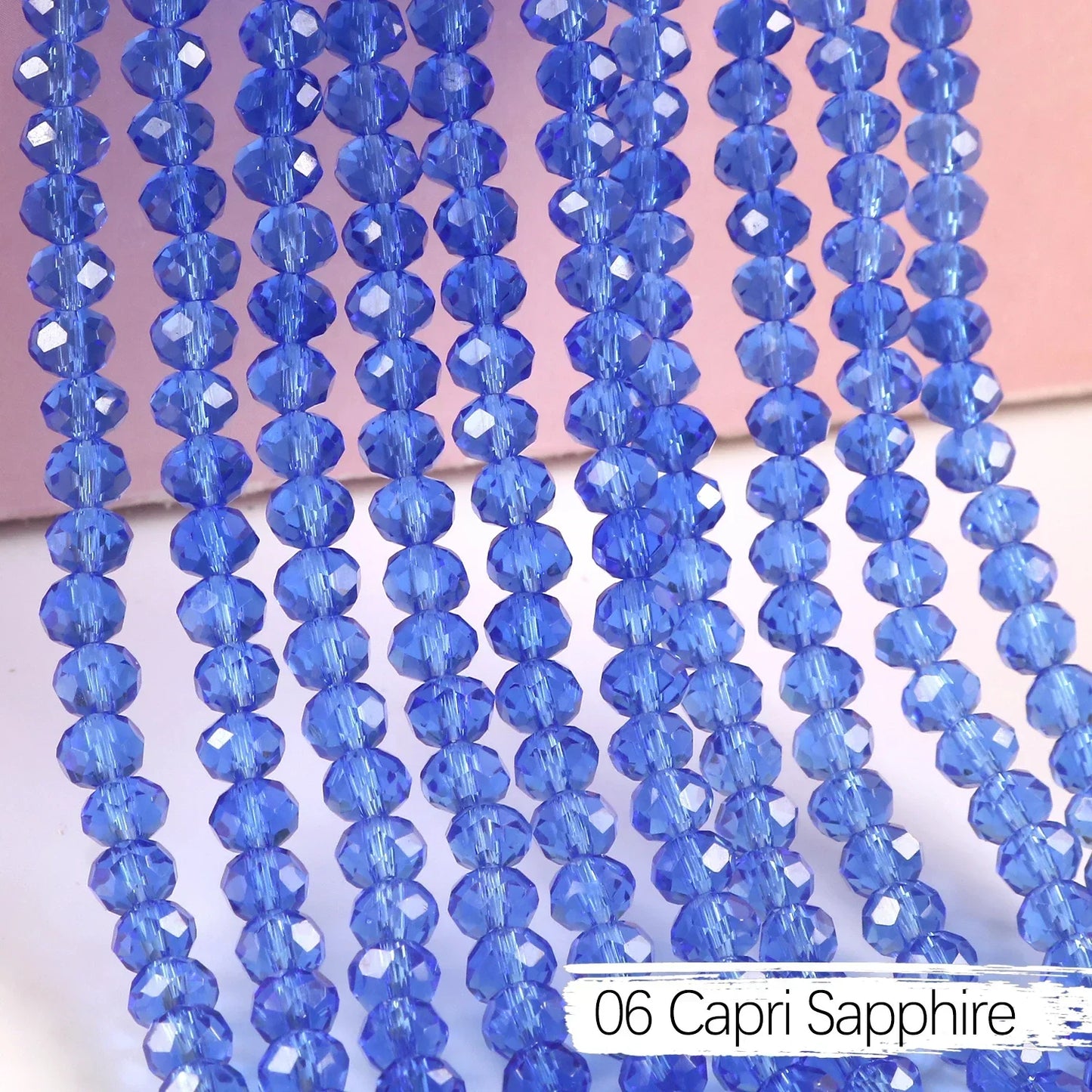 Austria Crystal Rondelle Beads - 2mm/4mm/6mm/8mm Faceted Glass Spacer Beads for DIY Jewelry & Bracelet Making