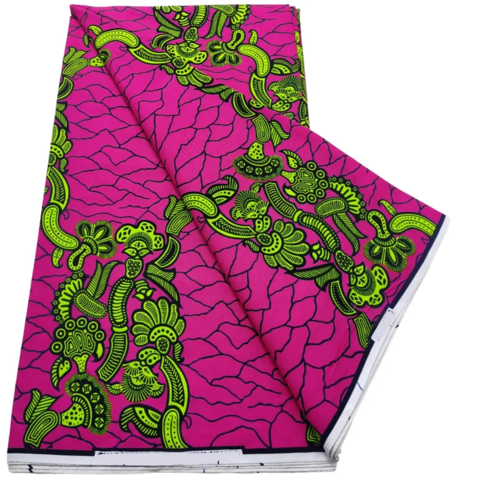 100% Cotton Real Wax Ankara Fabric - 2026 African Print Wedding Dress Sewing Fabric