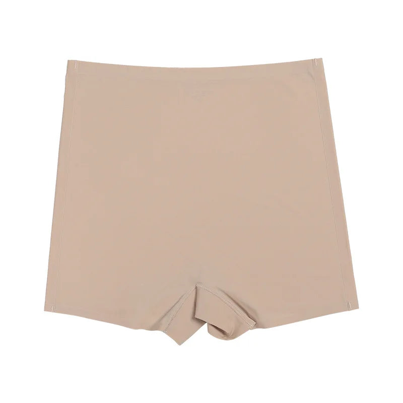 Seamless Ice Silk Biker Shorts - Women’s Stretchy Yoga Leggings Boxer Style Sports Shorts for Everyday Comfort