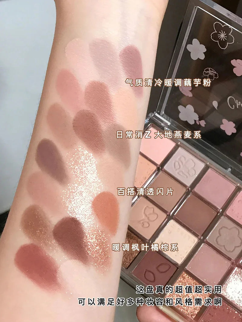 20-Color Matte Eyeshadow Palette – Long-Lasting Korean Makeup for Women’s Eye Cosmetics