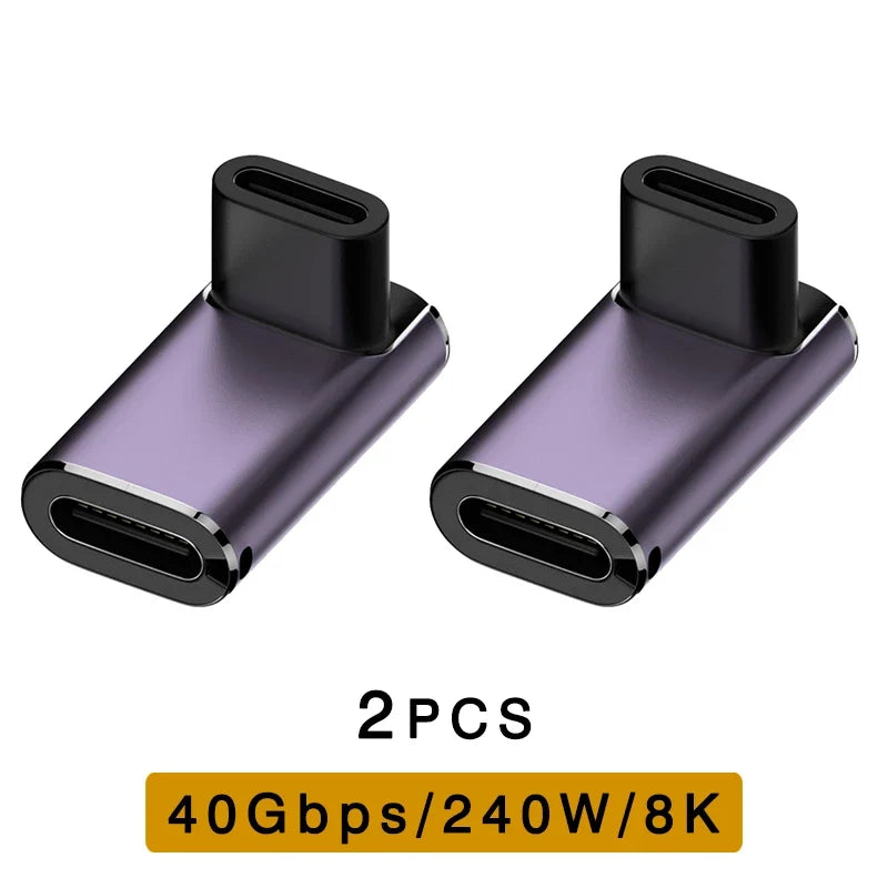UGOURD USB4 Type C Adapter - 40Gbps Thunderbolt 3/4 Male to Female OTG Extension Converter for Laptop