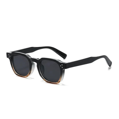 JNPCXI Vintage Rivet Oval Sunglasses – Fashion Leopard Frame Luxury Eyewear for Men & Women, Anti Blue Light Glasses