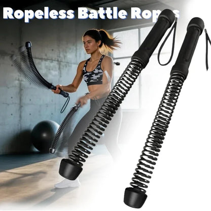 2PCS Cordless Battle Rope — Multifunctional Home Gym Training System for Full-Body Strength & Arm Workout, Unisex