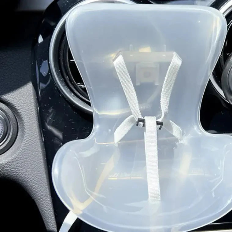 New 15-17cm Labubu Doll Safety Seat – Cute Doll Air Outlet Aromatherapy Decoration for Car Interior