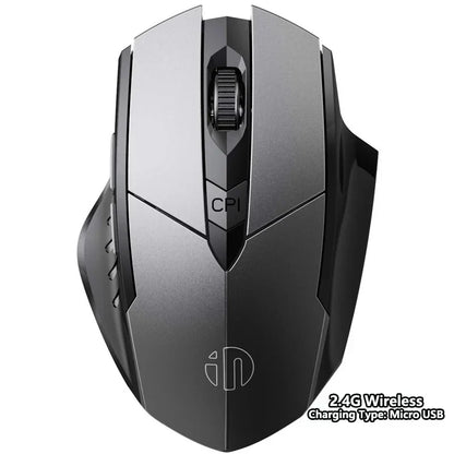 INPHIC Rechargeable Bluetooth Wireless Mouse – 2.4G Silent Office Mouse for PC, Laptop, Tablet & Smartphone