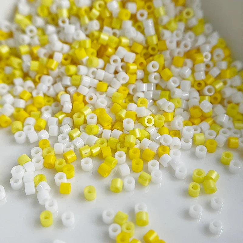 Oil Painting Color Glass Seed Beads - 11/0 Loose Spacer Beads for DIY Jewelry Making, Sewing & Craft Accessories