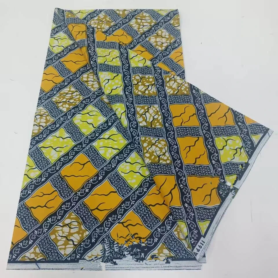 African Ankara Wax Print Fabric - 100% Cotton Batik Patchwork Sewing Material for Dresses & Crafts