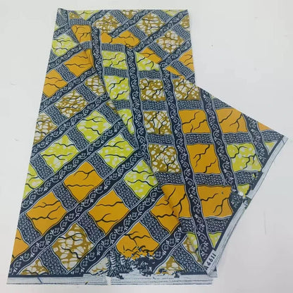 African Ankara Wax Print Fabric - 100% Cotton Batik Patchwork Sewing Material for Dresses & Crafts