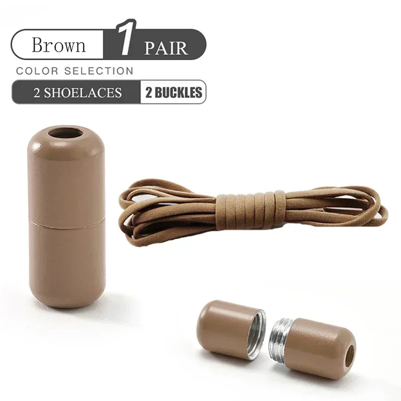 Elastic No-Tie Shoelaces - Quick Slip-On Stretch Shoe Laces for Kids & Adults