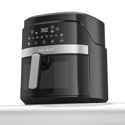8-in-1 6L Electric Air Fryer Oven – Oilless Cooker for Roasting, Baking, Dehydrating & Keeping Food Warm, 120V
