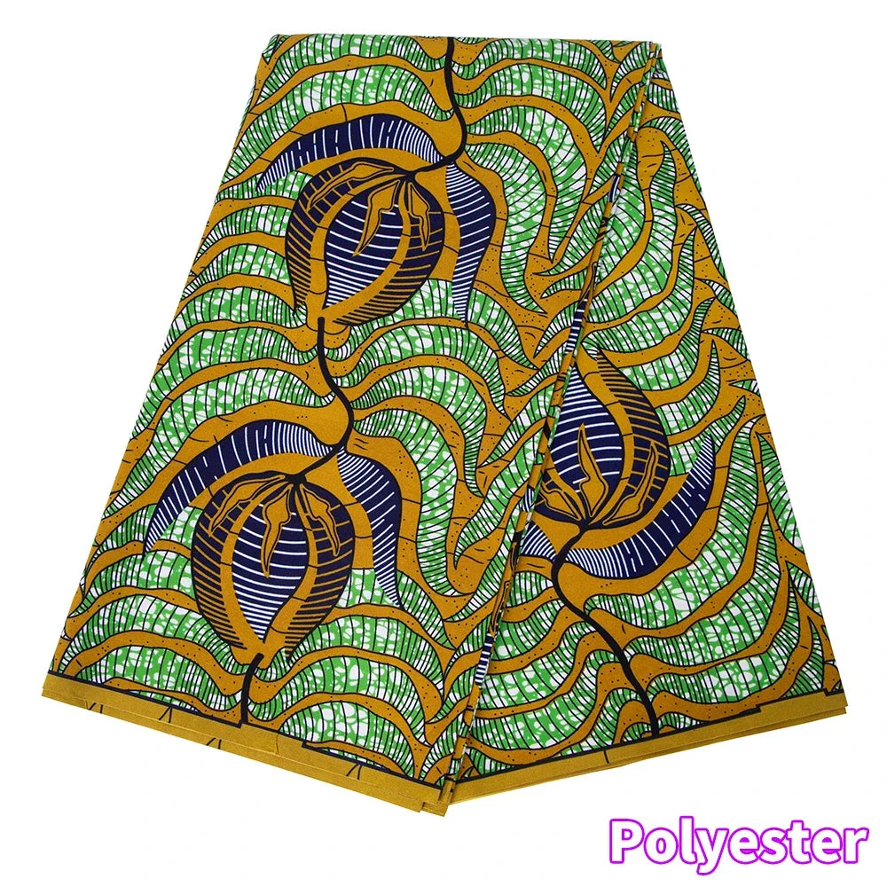 African Ankara Wax Print Fabric by the Yard - High Quality Nigeria Party Dress Sewing Cloth