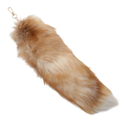 Raccoon Tail Keychain — Creative Coat Tail Key Ring Chain, Unique Gift for Men