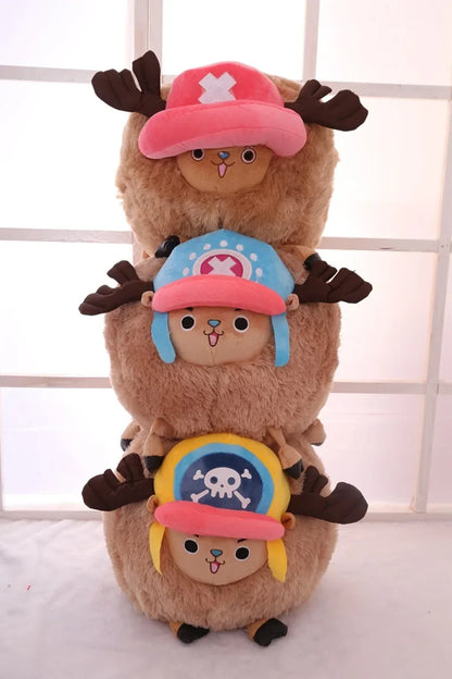 Tony Tony Chopper Plush Pillow - 35CM One Piece Soft PP Cotton Doll Cushion Toy and Hand Warmer