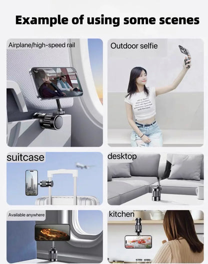 Adjustable 360° Magnetic Phone Holder – Multi-Function Car Headrest Mount for Magsafe & Universal iPhone