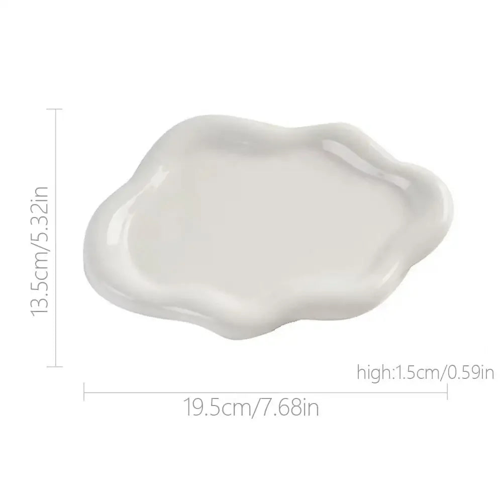 Cloud Shape Jewelry Storage Tray - Plastic Earring & Ring Display Organizer for Women, Photos & Home Decor