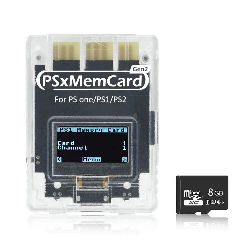 Bitfunx PSxMemCard Gen2 – SD2PSXTD Save Storage for PS1 & PS2 Games, Compatible with PlayStation Consoles