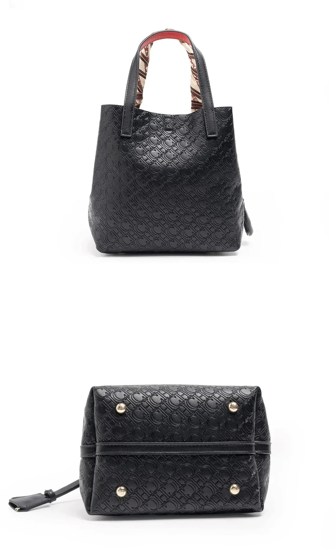 CH Fashion Women’s Shoulder Bag – Large Capacity Casual PU Leather Handbag with Embossed Letters