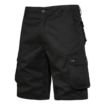 Men's Loose Multi-Pocket Cotton Shorts - Large Size Comfortable Summer Outdoor Casual & Beach Pants