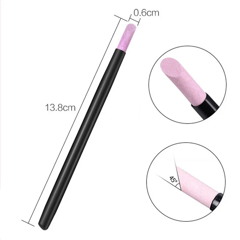1/5Pcs Nail Art Quartz Grinding Pen - Cuticle Remover Tool for Gel Polish Manicure & Nail Care