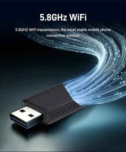 2025 2-in-1 Wired to Wireless CarPlay Adapter – Android Auto Smart Box, Plug & Play, Universal with OTA Update