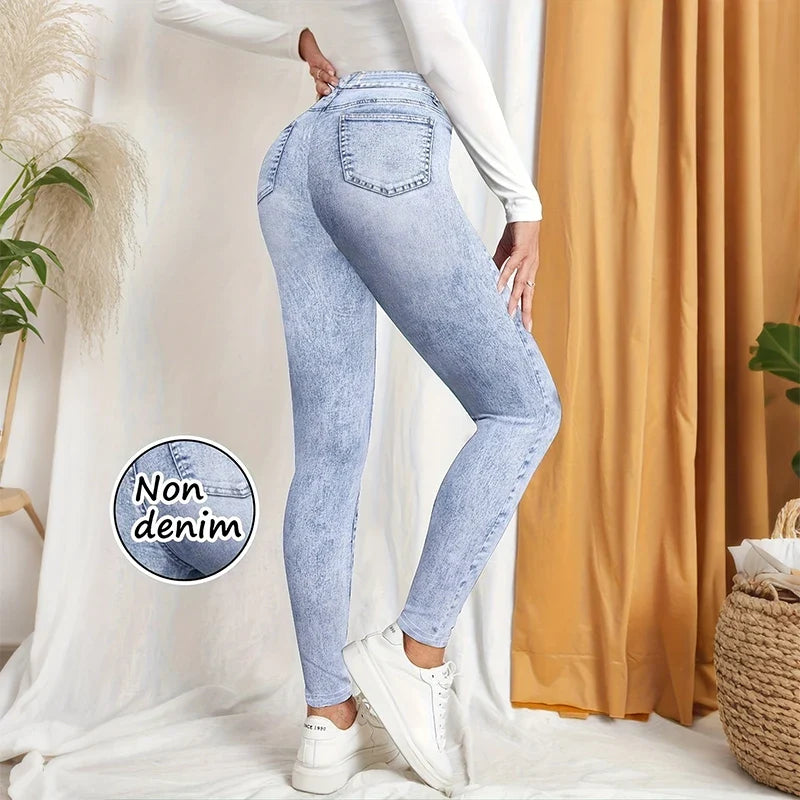 Women's High Waist Yoga Leggings - Soft Stretch Hip Lifting Casual Activewear Pants