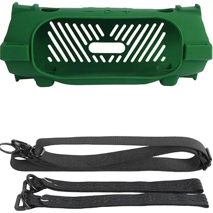 Silicone Case for JBL Charge 6 - Soft Protective Cover with Strap & Carabiner