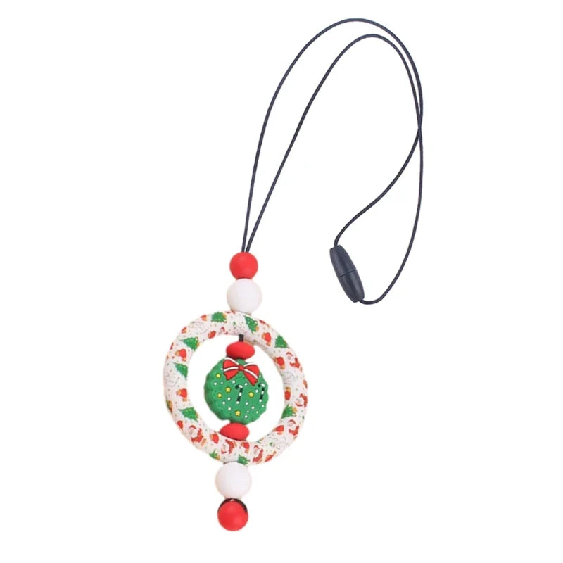 BPA-Free Silicone Baby Teether – Cartoon Sensory Chew Pendant Necklace for Newborns, Autism & ADHD Teething Care