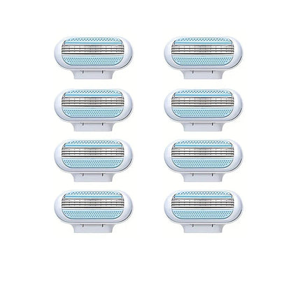 Women’s 3-Layer Manual Razor – Replaceable Head Shaver for Armpit, Leg & Bikini Hair Removal