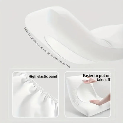 4PCS Soft Disposable Travel Pillowcases - Portable Hand Washable Pillow Covers for Hotel, Camping & Outdoor Use