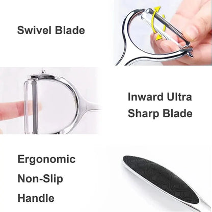 Stainless Steel Vegetable Peeler - Multi-Function Potato, Carrot & Fruit Peeler Kitchen Tool