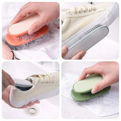 3247 Long Handle Shoe Cleaning Brush - Portable Laundry Scrub Brush Set for Home & Travel Use