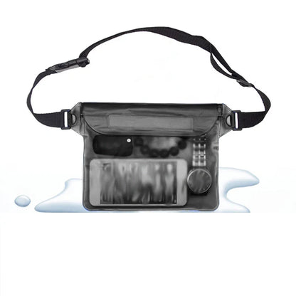 Waterproof Swimming Waist Bag - Sealed Dry Phone Case for Diving, Skiing, Boating, Beach & Water Sports