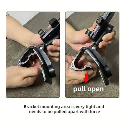 Universal Car Phone Holder - 360° Rotatable Dashboard GPS Mount with Adjustable Clip