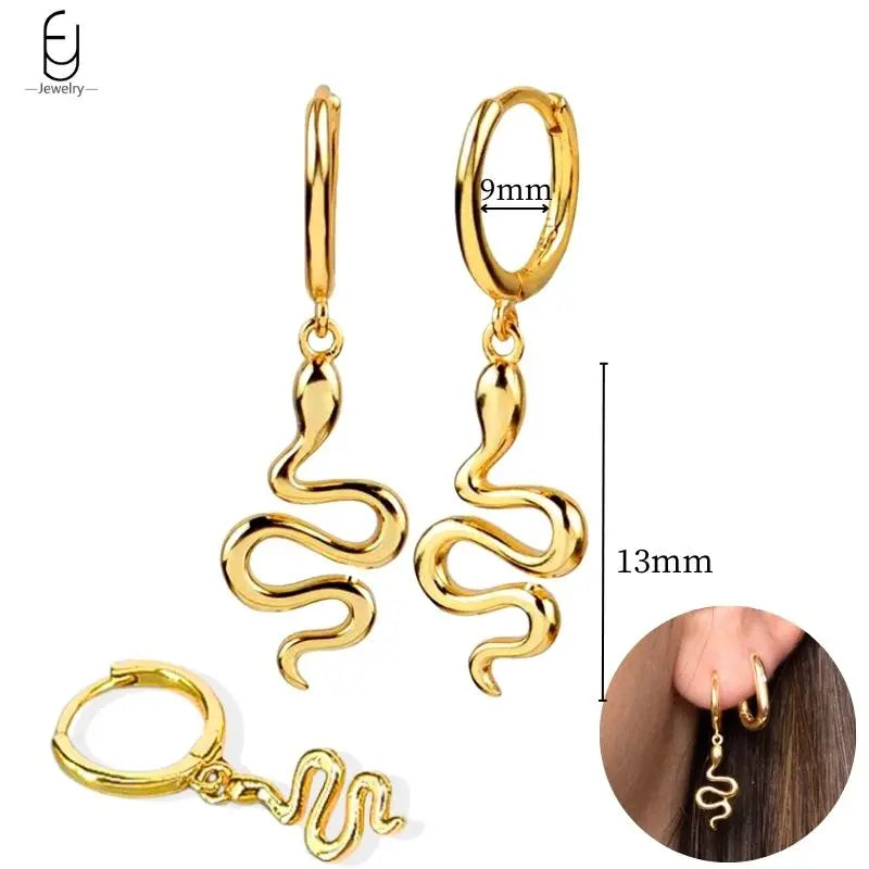 925 Sterling Silver Gold Tassel Earrings - Vintage Crystal Long Chain Hoop Jewelry for Women