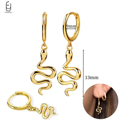 925 Sterling Silver Gold Tassel Earrings - Vintage Crystal Long Chain Hoop Jewelry for Women