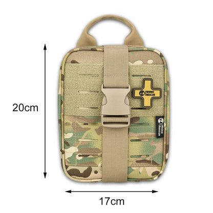 Rhino Rescue IFAK Empty Pouch - MOLLE Tactical Medical Gear Bag for Camping, Hiking & Outdoor Emergencies