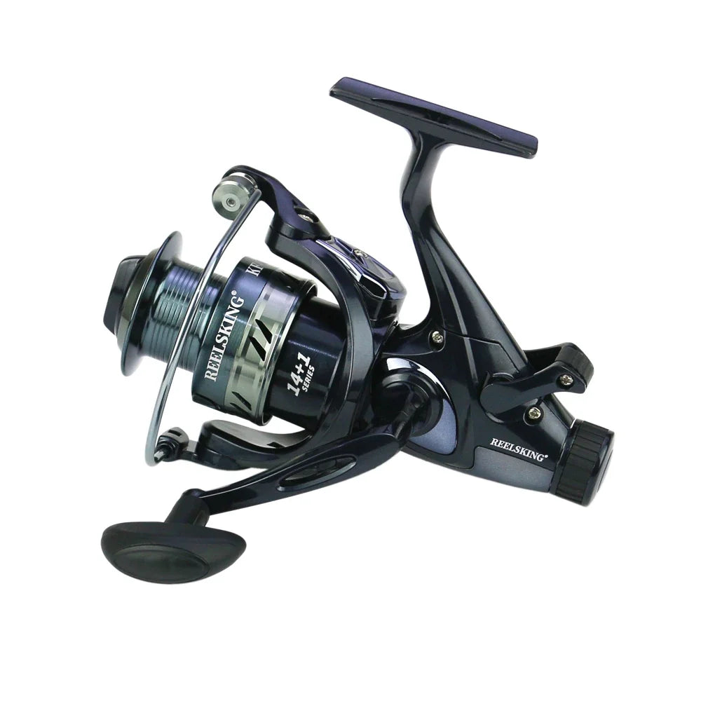 8-25KG Fishing Spinning Reel - 14+1BB Carp Reel with Double Brake Metal Spool for Saltwater Fishing