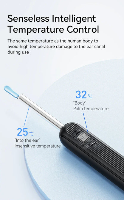 Visual Ear Wax Cleaner with Camera – Safe Earwax Removal Endoscope, 5M Luminous Otoscope & Ear Cleaning Tools for Ear Care